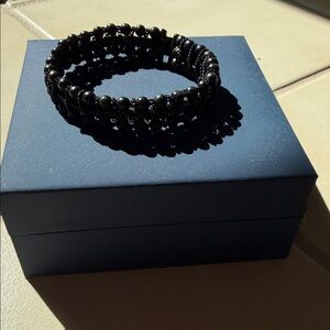 DANNIJO Black Metal Beaded Bracelet